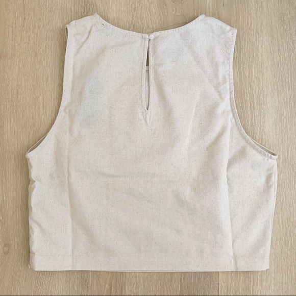 Lulus Straight to Style Beige Sleeveless Crop Top - Picture 4 of 16